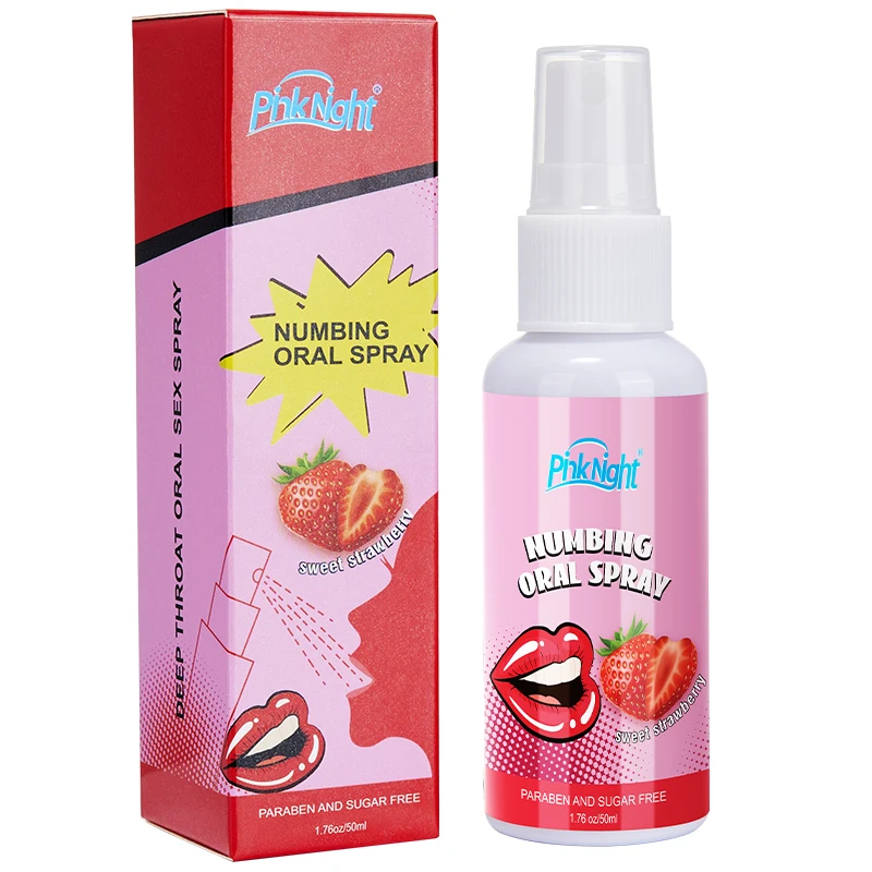 50ML Portable Oral Deep Throat Fruity Breath Freshener Water Based Sexual Spray Long Lasting Fresh Breath Oral Sex Spray