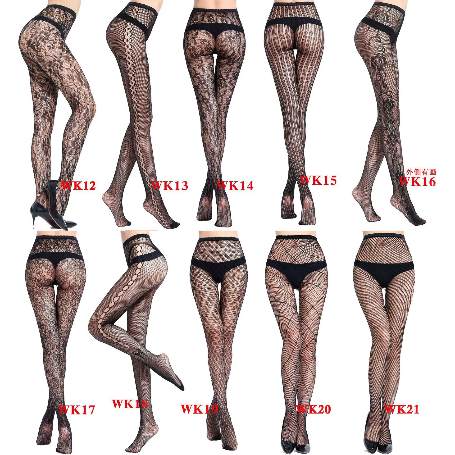 Plus Size Stockings for Women Suspender Fishnet Tights Black Thigh High Socks Pantyhose fish net stocking