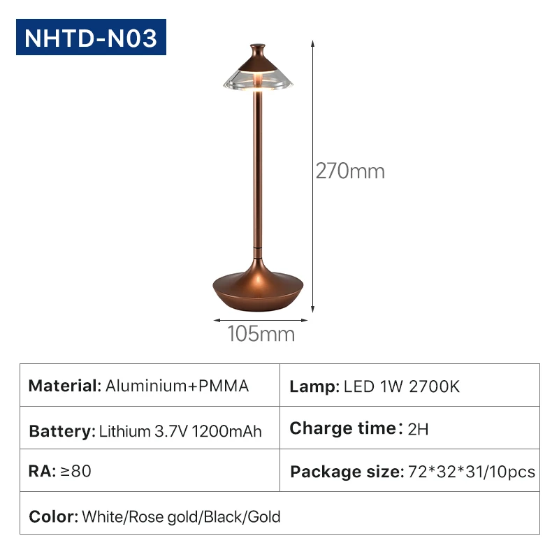 Новый стиль с регулируемой яркостью домашний декор Lampe de table Led золото USB аккумуляторная батарея cordlestable лампы роскошный подарок