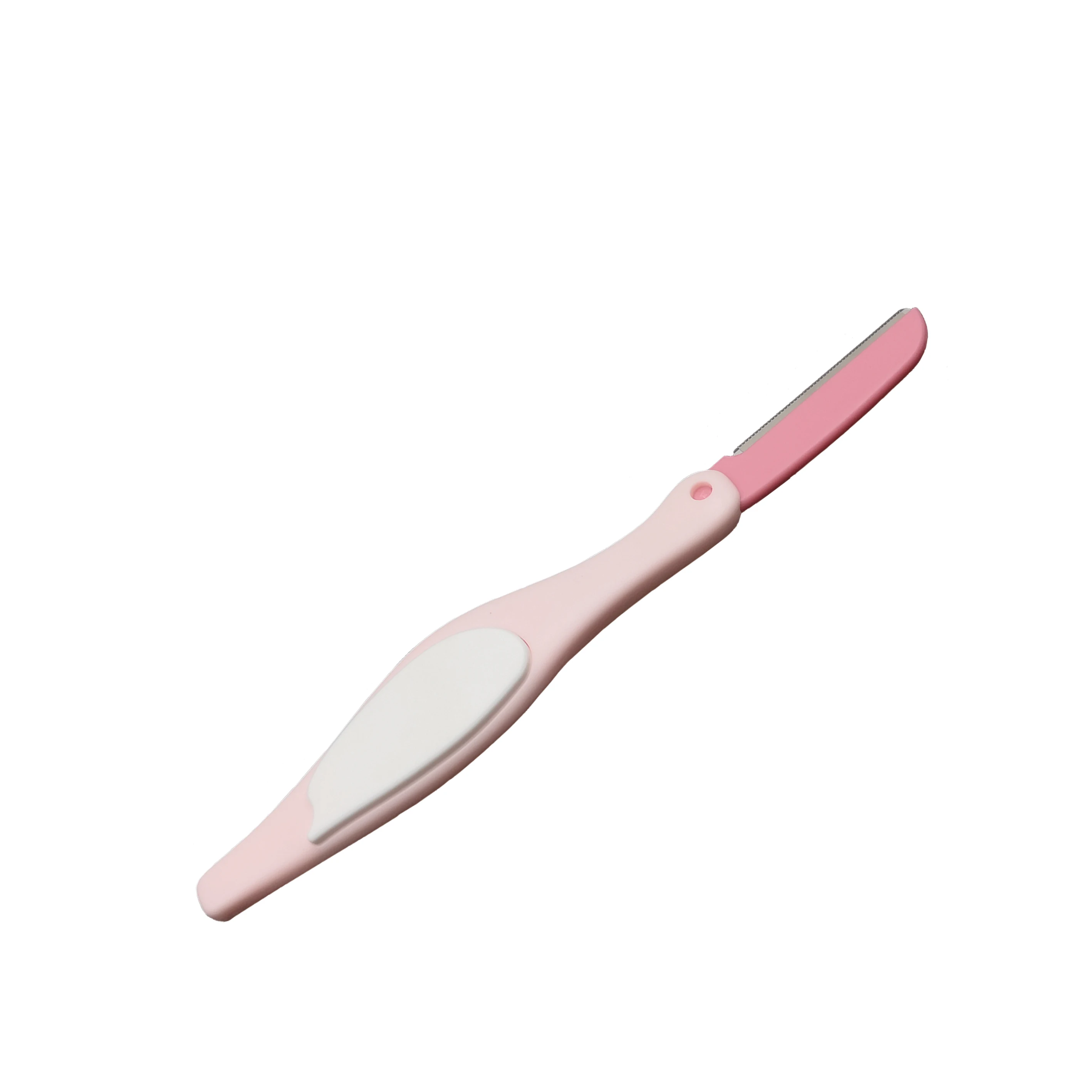 OEM ODM wholesale Plastic Handle Stainless Steel makeup tools set eyebrow shaver Unique eyebrow razor