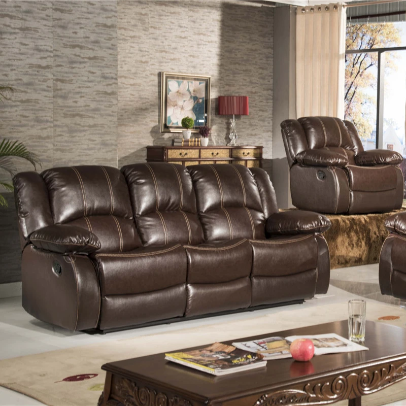 2023 Living Room Chair Electric Leather Recliner Sofa