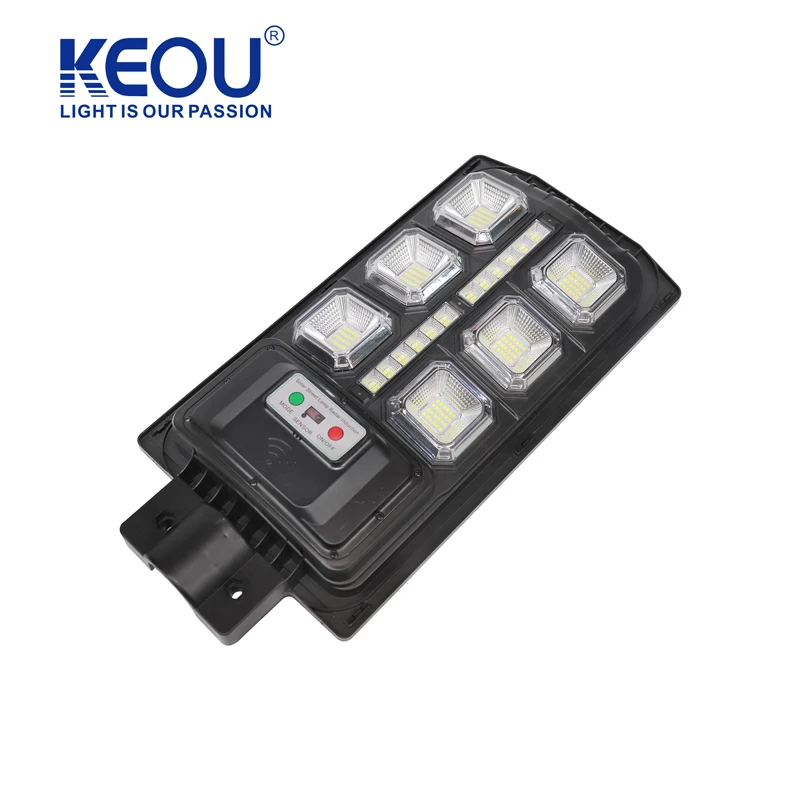 KEOU оптовая продажа IP65 водонепроницаемый алюминиевый светодиодный уличный фонарь на солнечной батарее 100 Вт