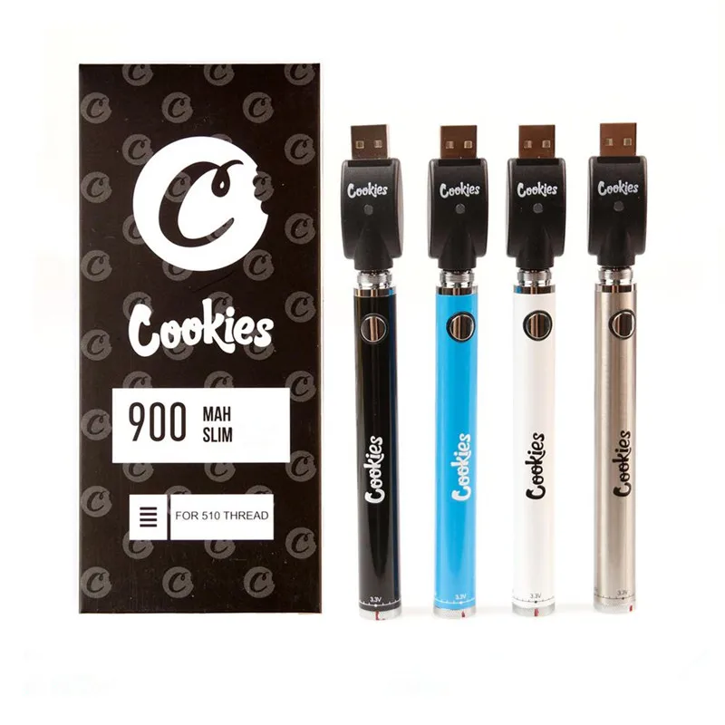 Горячая Распродажа Нижняя vv тонкая ручка с регулируемым напряжением вейп ручка 510 нить печенье 900 мАч батарея Быстрая доставка