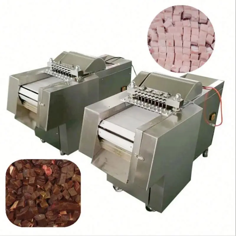 high quality Frozen Spare Ribs cutting machine meat block dicing machine