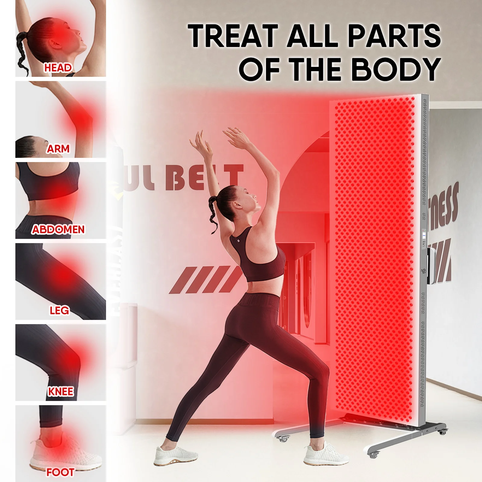 Highest Irradiance Red Light Therapy 7 Wavelengths  630nm 660nm 670nm 810nm 830nm 850nm 1060nm Near Infrar Light Therapy Panel