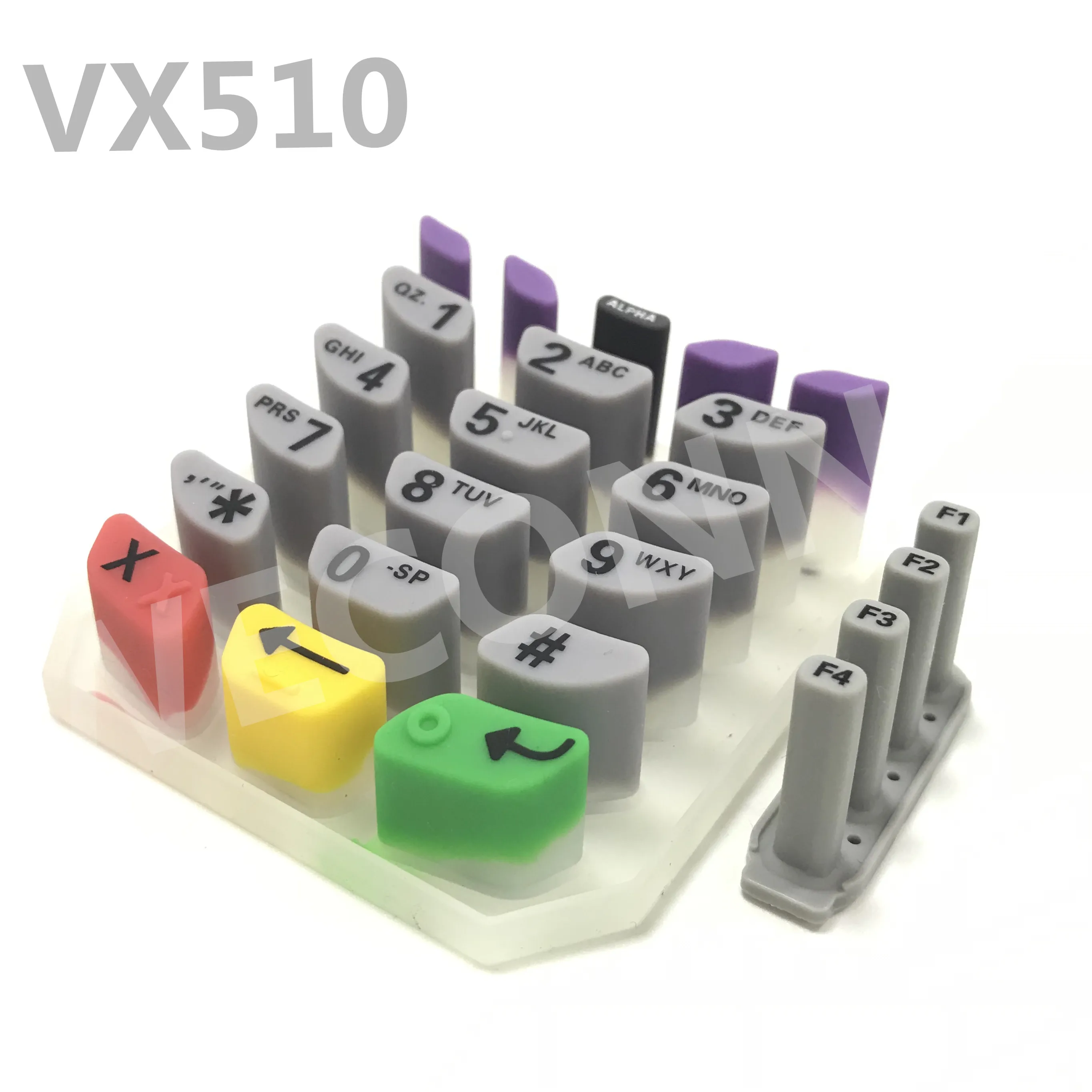 Hot sale replacement silicone rubber vx510 keypad