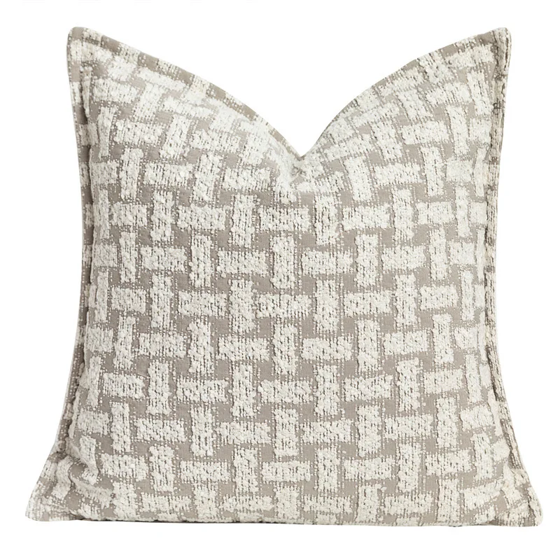 Luxury Nordic Style Chenille Cushion Cases Patchwork Decorative Pillows Throw Pillow Covers for Couch Living Room Europe Style