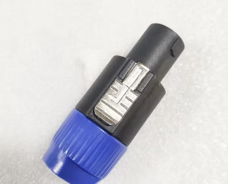 Professional 4 Pole Plug Twist Lock Speakon Speaker XLR Cannon Adapter Connectors