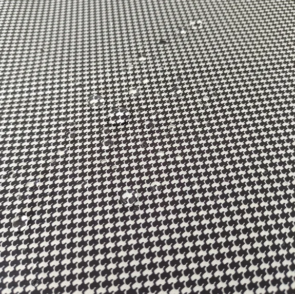 Эпонж-ткань с принтом на заказ w/r 300T с черным ТПУ, скрепленная ткань нового типа для повседневного пальто, хлопковая стеганая куртка