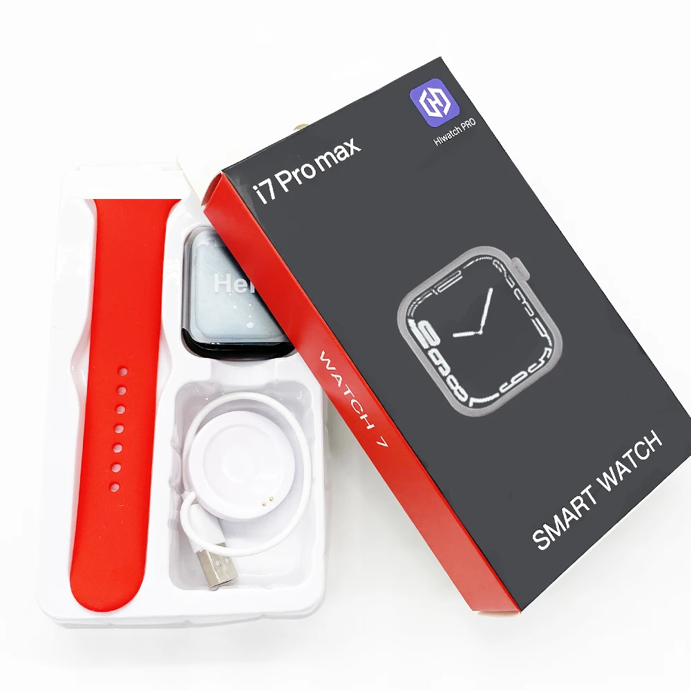 Новинка 2022 часы i7 pro max smaer 1 75 дюйма Bluetooth трекер сна спортивные Смарт-часы для мужчин и женщин I7