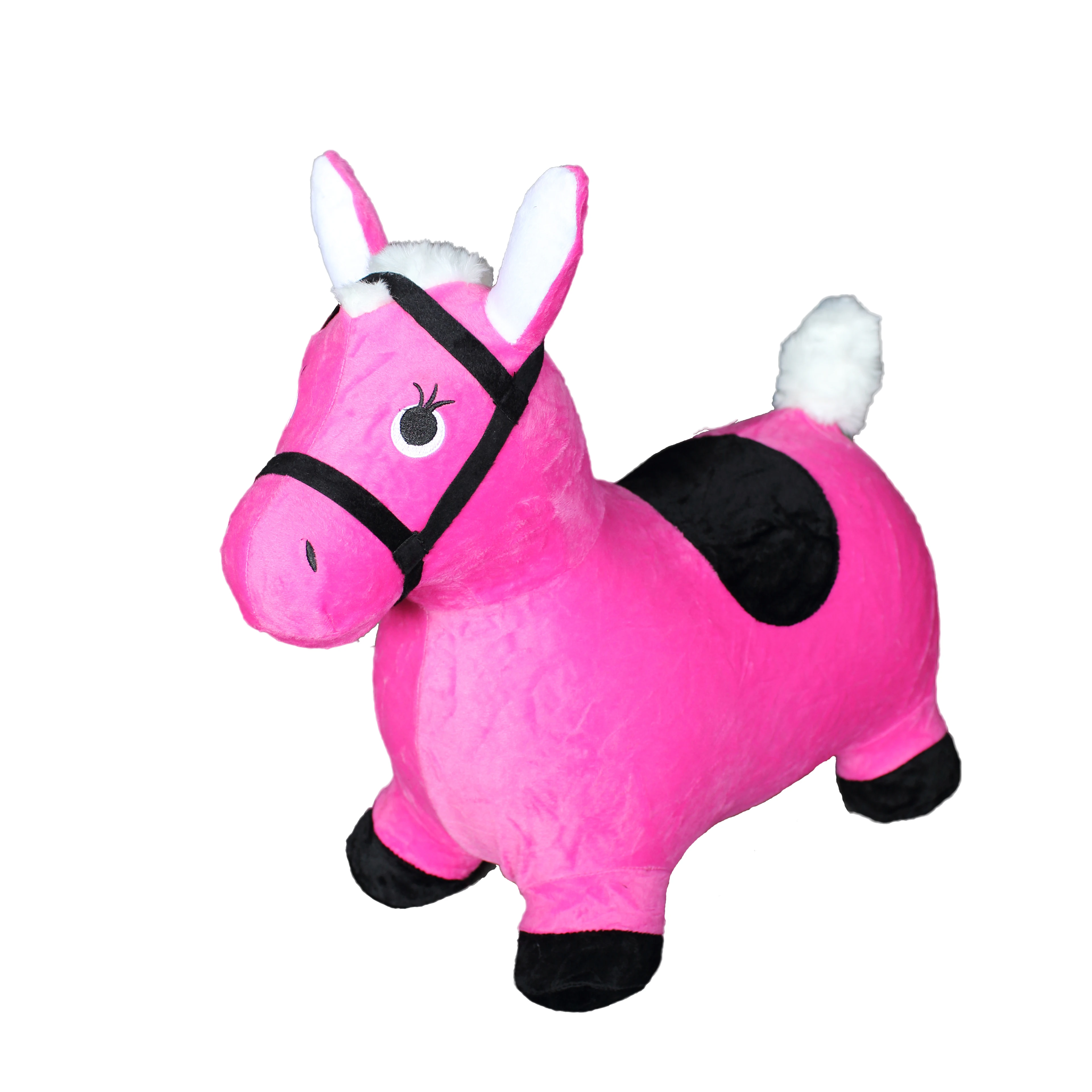 2021 Hot selling inflatable hopper Plush animal toy safety kids inflatable toy cute inflatable horse toy for boys girls