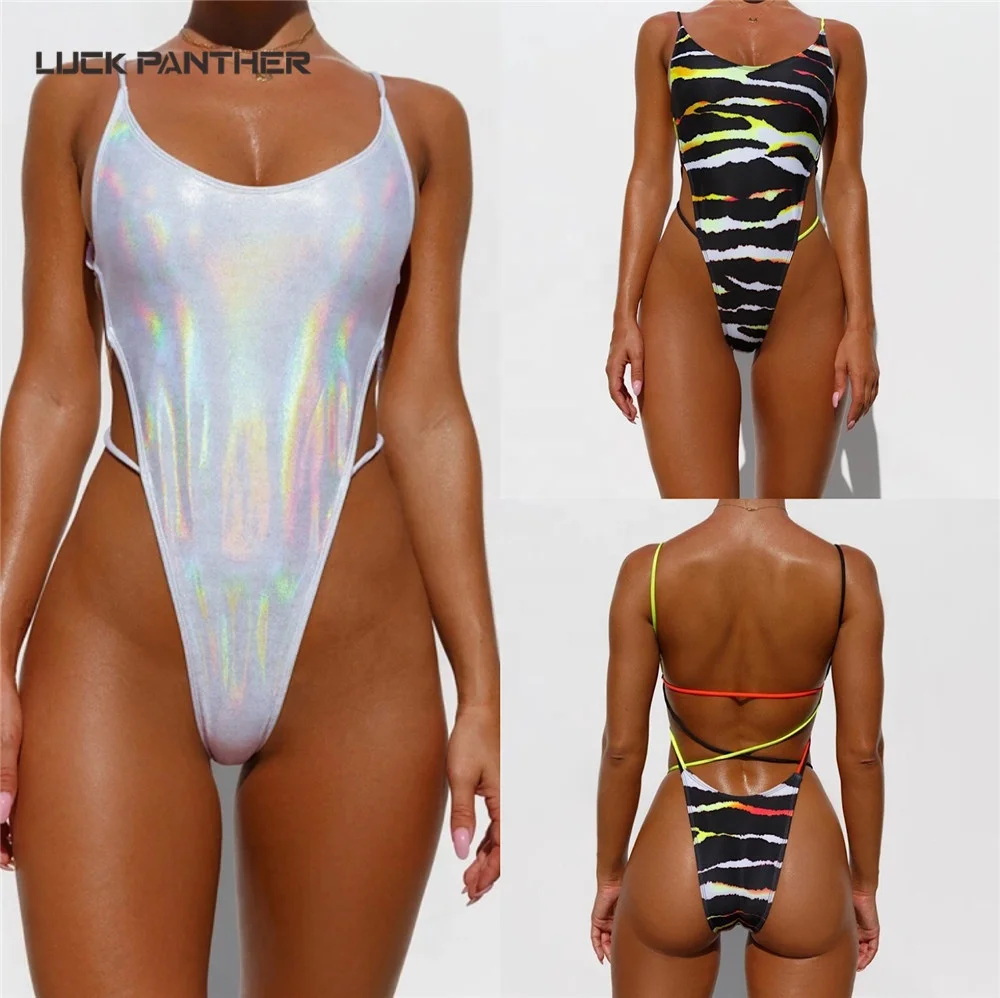 2022 In Stock Hot Sale One Piece Sexy Stripe Fitness Jumpsuit Bikini Beachwear set