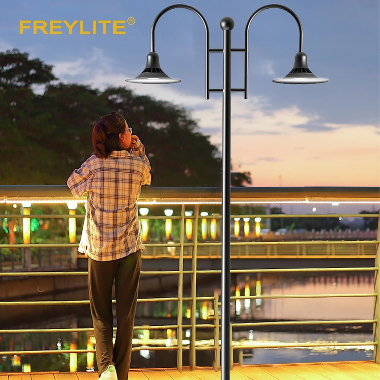 
FREYLITE Modern post landscape lighting outdoor waterproof fixture ip65 30w 40w 60w led pole post garden light 