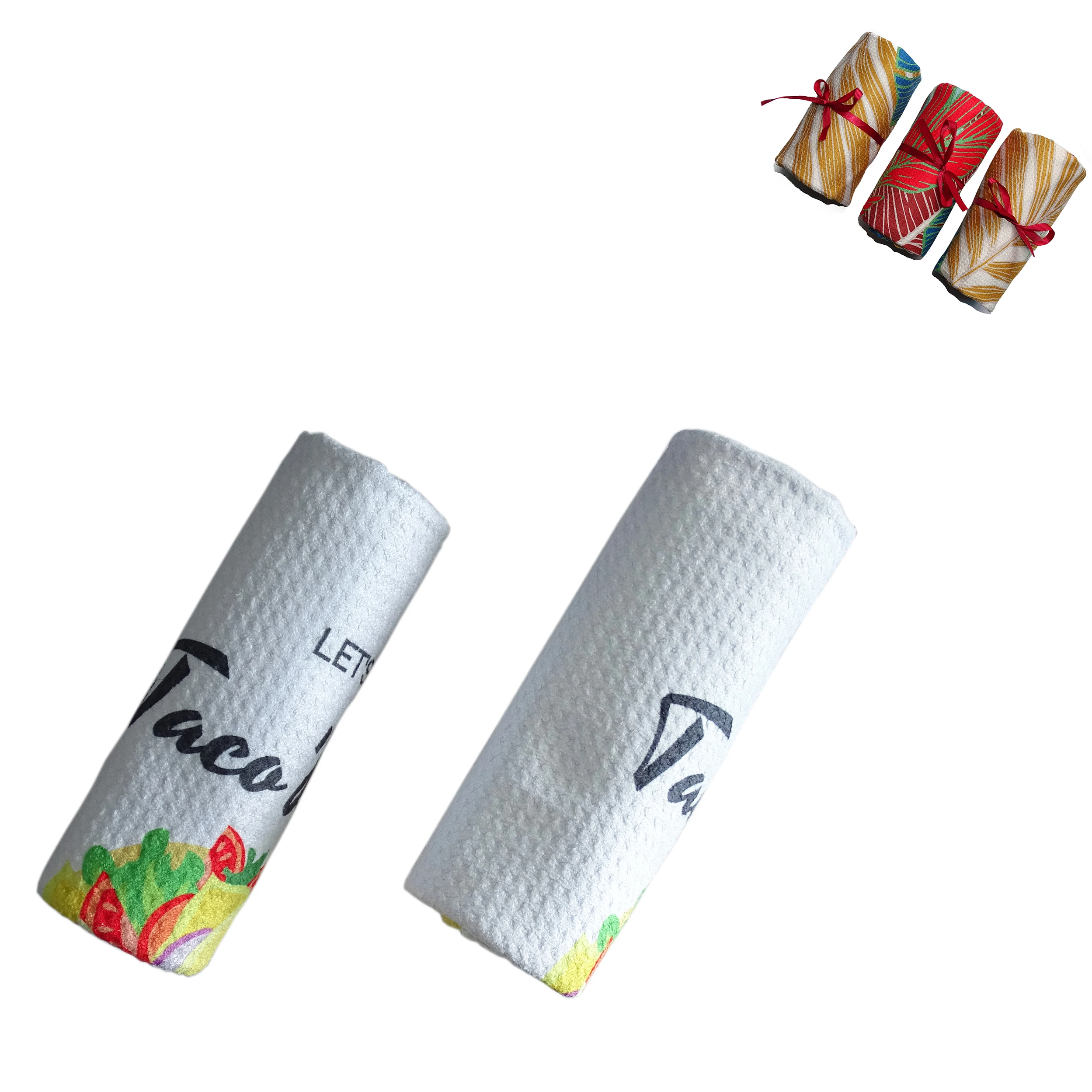 Wujiang factory 30*30cm microfiber towel super absorbent fast drying saving space kitchen towel