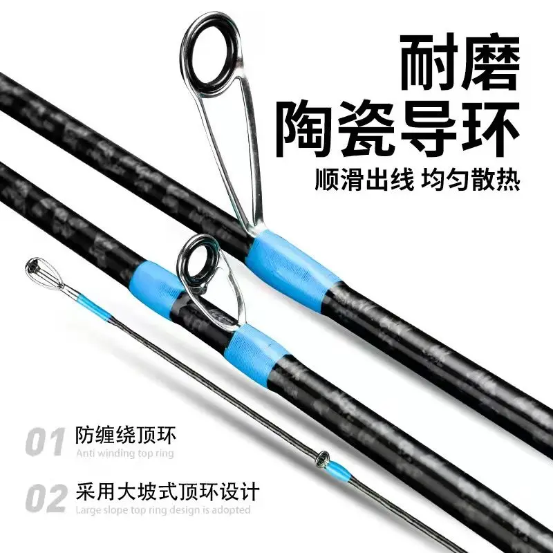 Fishing Famous New Lure Rod Ml Mandarin Fish Worm Rod Super Light Tone Long Throw High Sensitivity Cross Carbon Cloth Tip Mouth