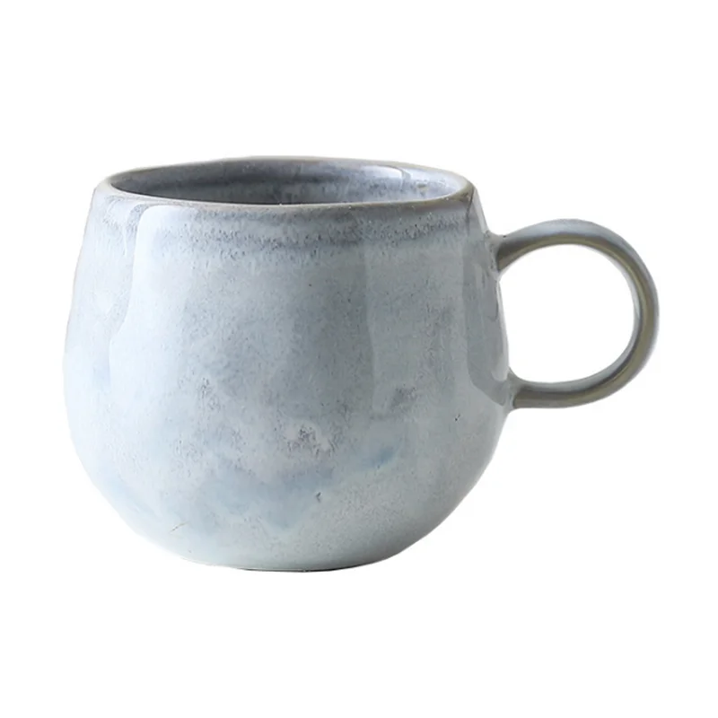 eco friendly wholesale retro large size 500ml creative reactive glaze funny handmade water ceramic mug stoneware coffee mug