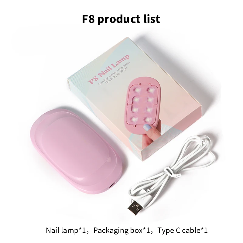 8W UV LED Hot Sale SUN MINI Lamp Nail Dryer Portable USB Cable Sun Mini Nail Lamp For Gel Polish Curing
