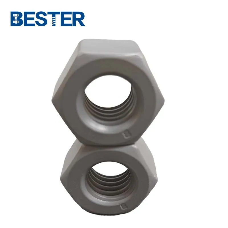 Manufacturer directly PTFE Fluorocarbon Xylan Coating Threaded ASTM A194 grade B8 hexagonal nuts
