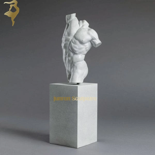 Cheap price custom design vintage naked white marble torso sculpture marble bust statue for sale