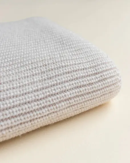 Knitted Baby Blanket 100% Cotton Baby Towels And Blankets Customized merino wool blanket