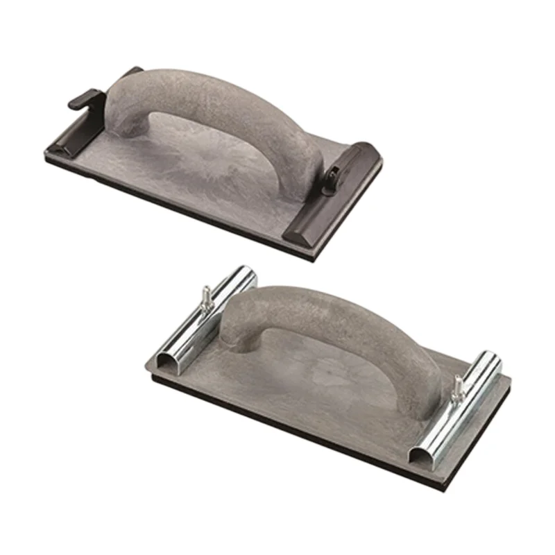 Sandpaper Holder ABS Handle with Plastic Turn-lock Clasp Black EVA Sanding Block Base Board Hand Sander