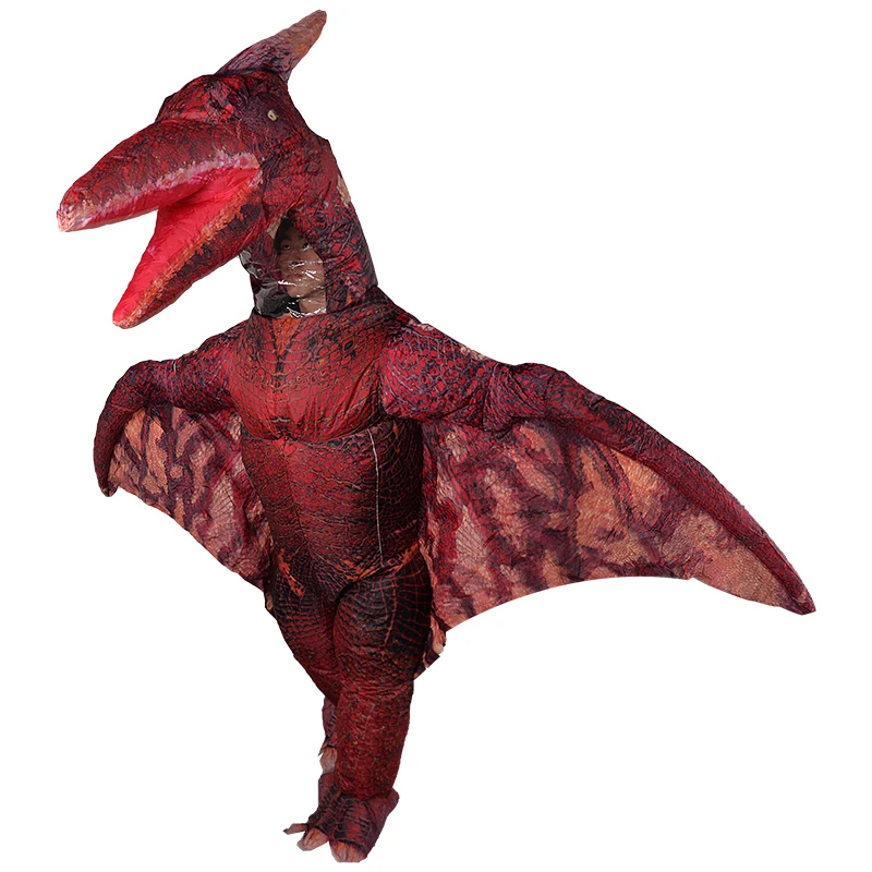 inflatable Red Pterosaur Costume latex body suits T REX dinosaur costume