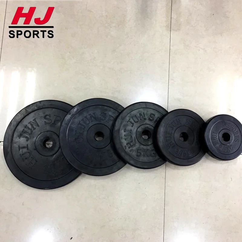 
Fitness Rubber Plate Weight Rubber Weight Plate Gym Weight Plate with 30mm Big Hole 