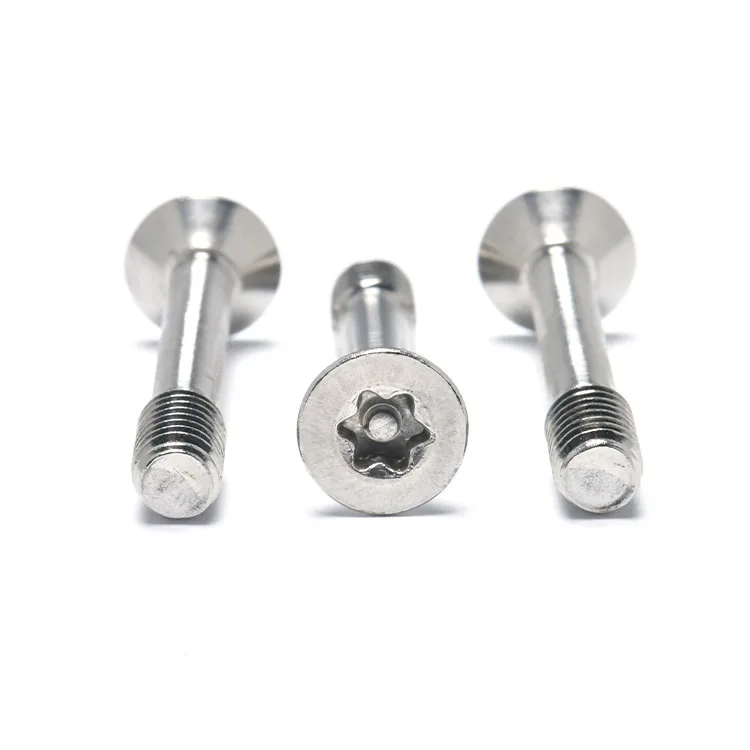 Stainless Steel With Plain Surface Torx with Pin CSK Head Captive Screws