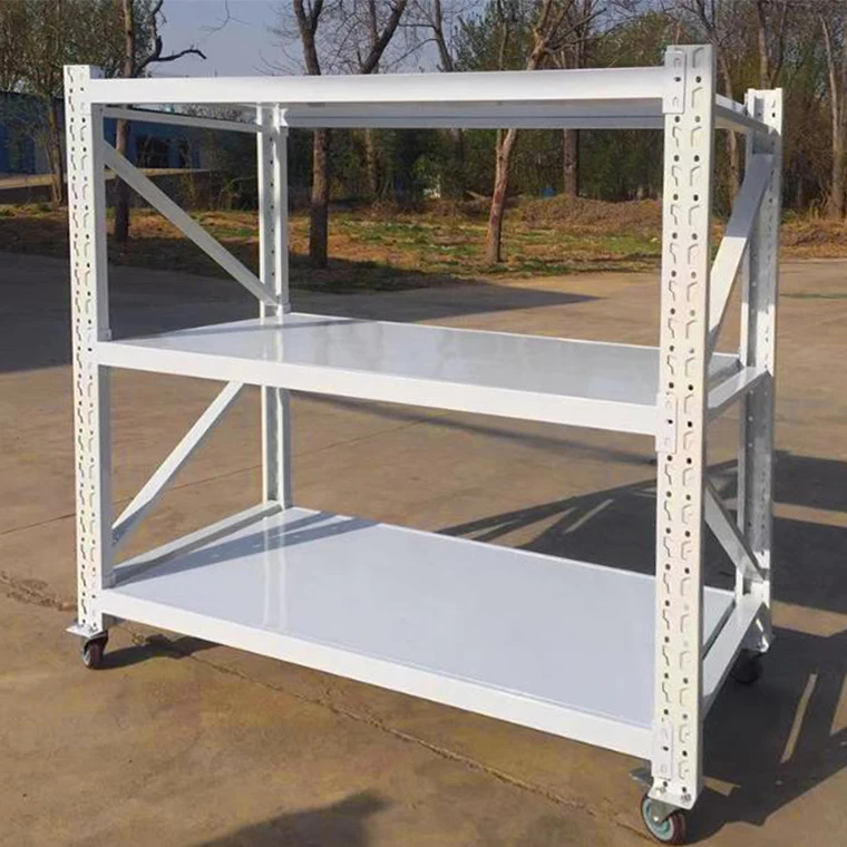 Thailand warehouse rack shelf warehouse racking system for thailand iron rack with wheels