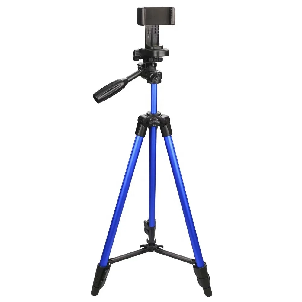 Lightweight Portable Flexible Professional Camera Tripod 9988 Aluminum Alloy Cell Phone Holder Ring Light With Tripod Stand