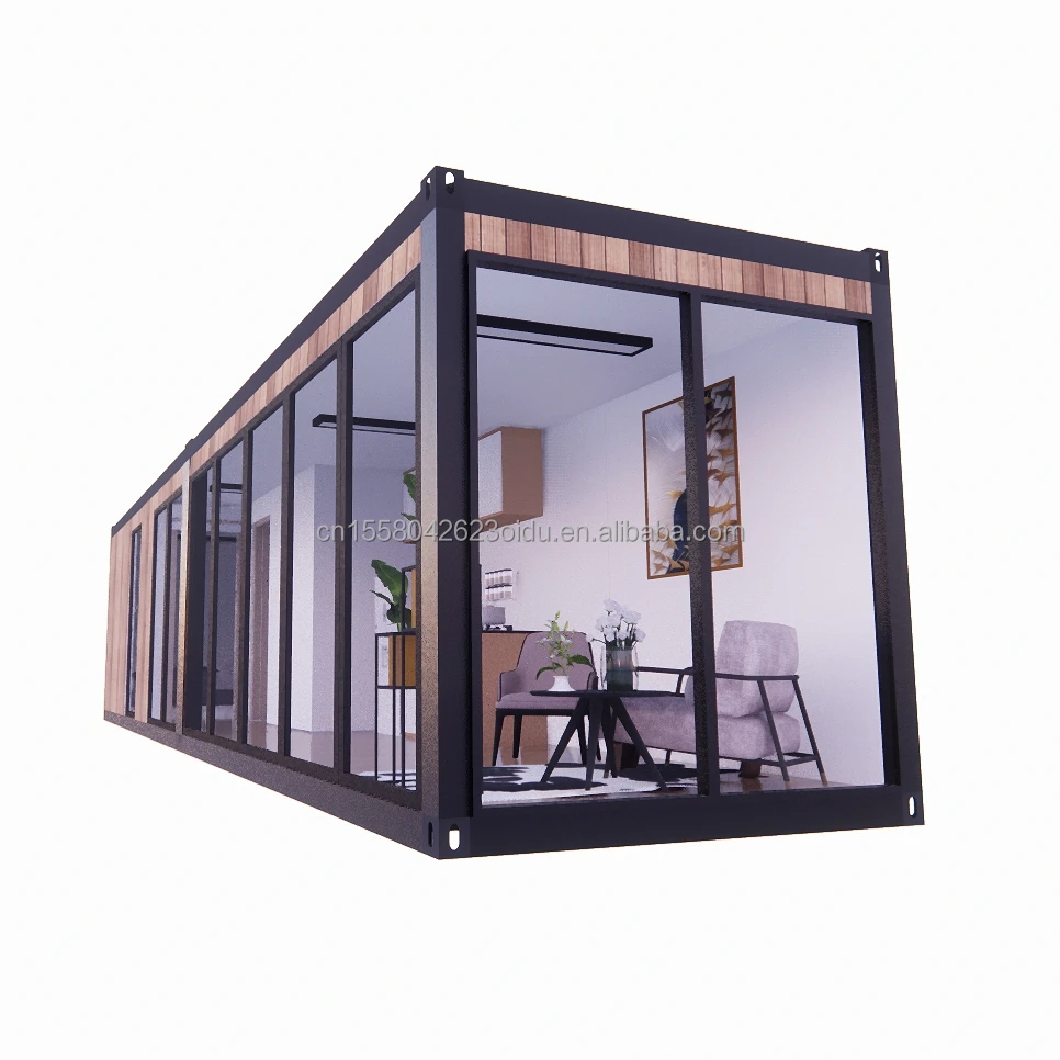 EU Modern Wooden Prefabricated Houses Flat Packaging Container for Resort Hotel Prefabricated Homes