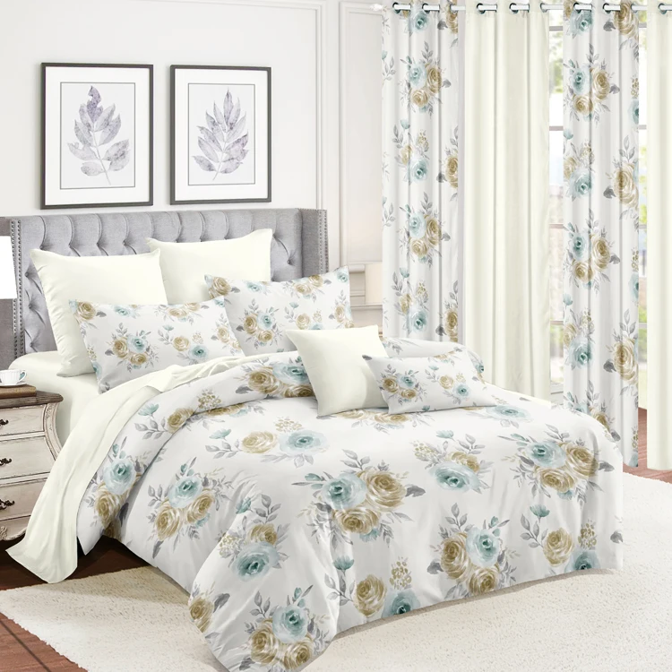 2024 Strongly recommended New combination Bed Spreads curtain bedding sets with matching curtains