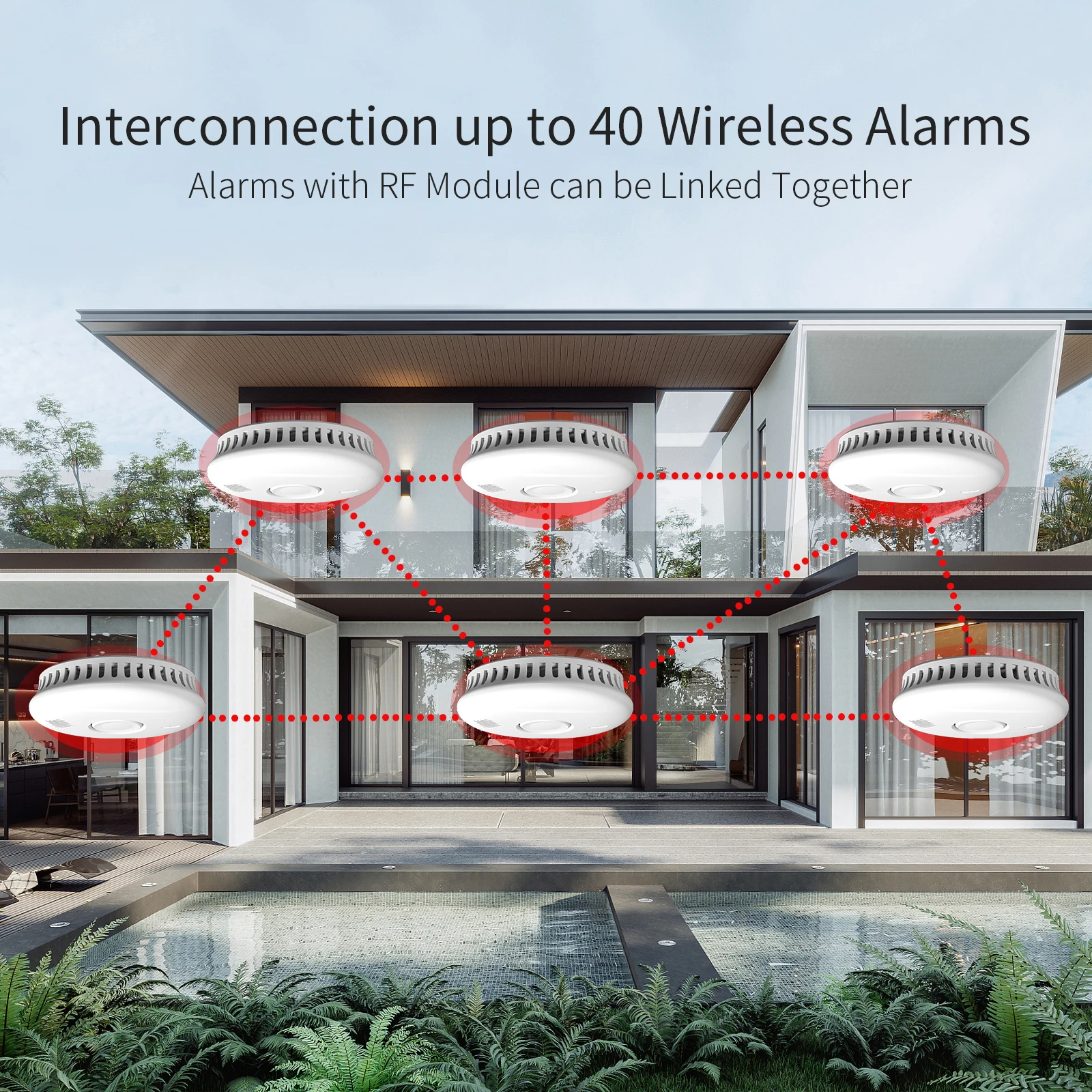 OEM ODM 10 Years Battery Smoke Alarm For Home Operated Detector Fire 3v Powered Alarms Leak Wireless Intelligent Sale Detectors