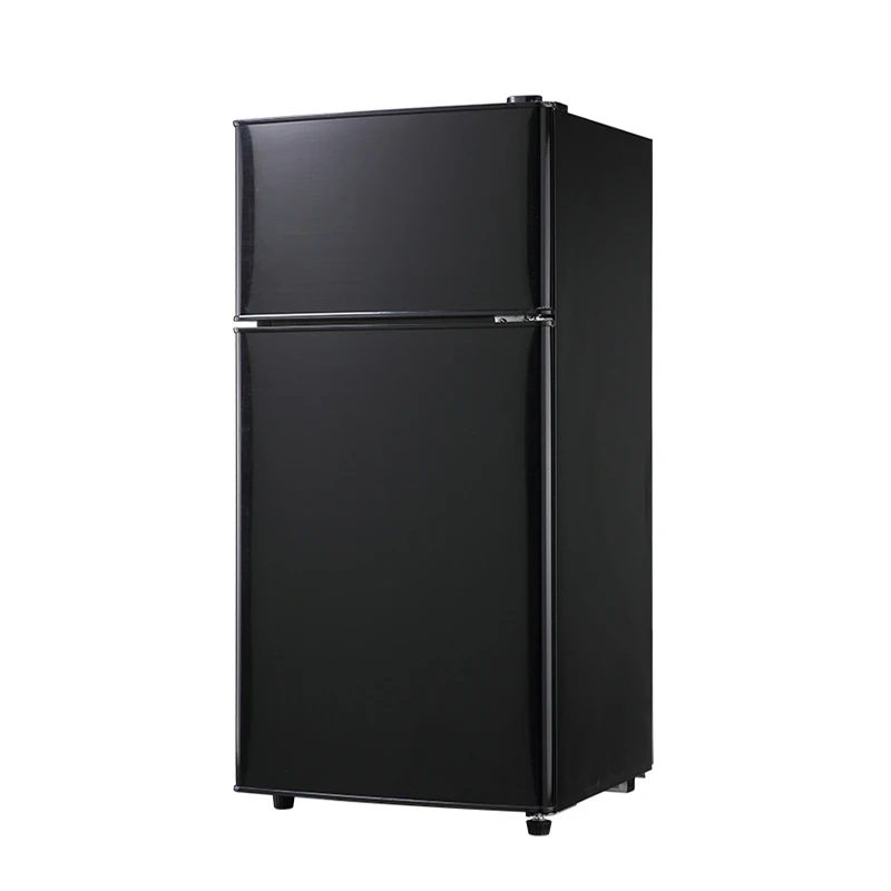 OEM 58L Top Mounted Freezer Mini Fridge Black Refrigerator Two-Door Compact Refrigerator for Household / Hotel