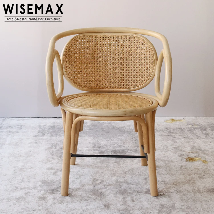 Мебель WISEMAX в скандинавском стиле новый стиль обеденный стул из твердой древесины ротанга тростника для ресторана thonet