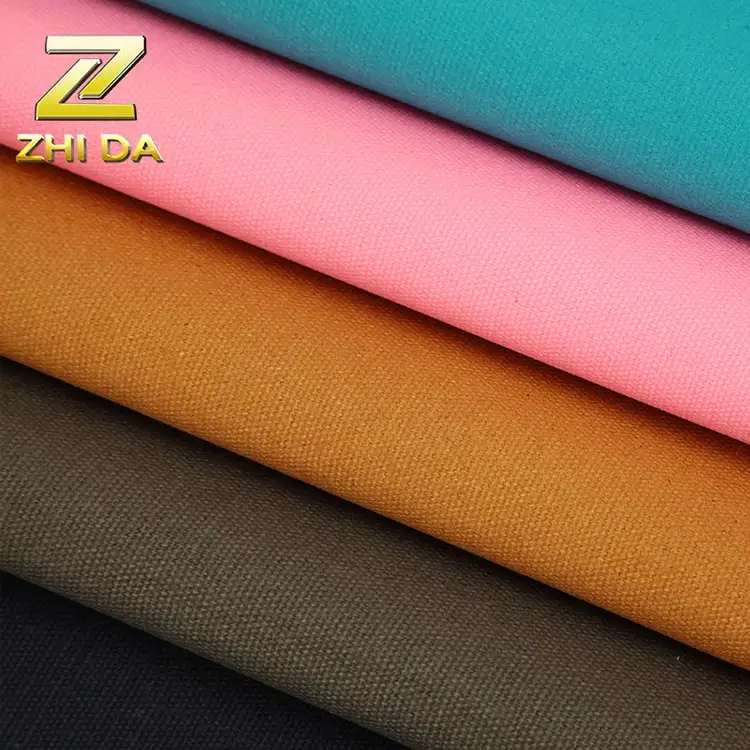 Guangzhou Textile  customized color  waterproof dry wax 100%  cotton fabric rolls for bags