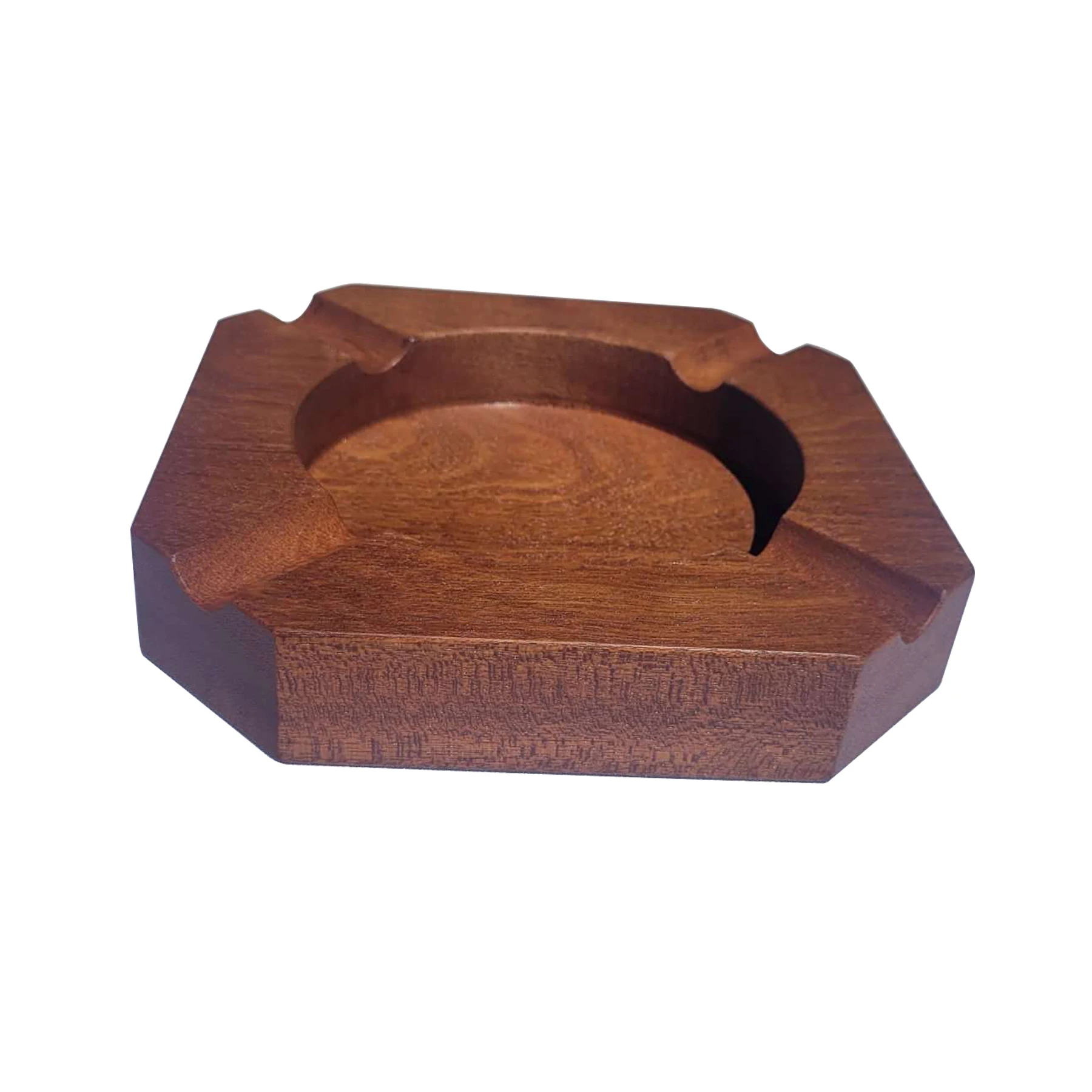 Wholesale Wooden Ash tray Luxury crafts no Lid for Smokers natural Cambodia redwood  Ash Tray Durable Easy to Clean Cool Ashtray