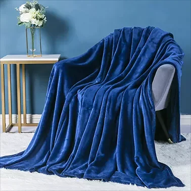 Manufacturer Custom Thick Winter Fleece Plush Throw Double Side Flannel Blanket for Couch 50x60