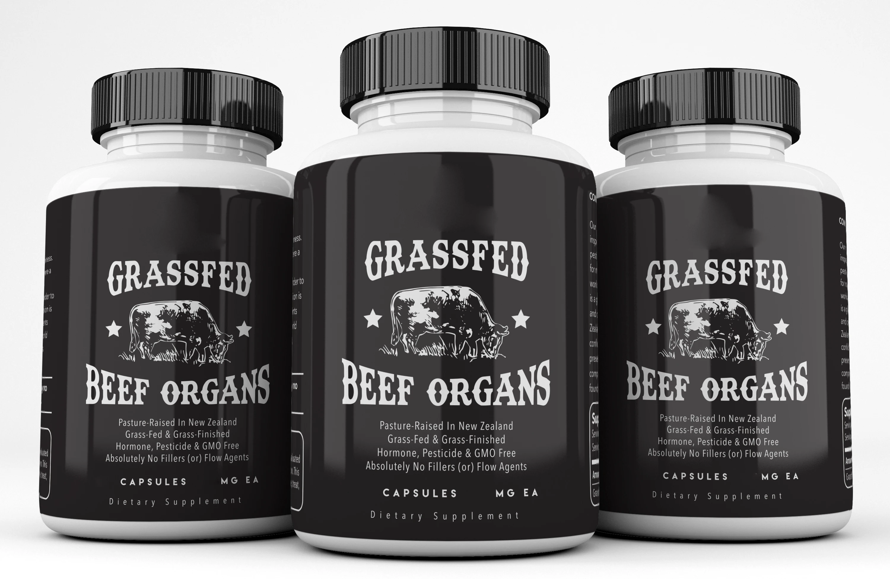 OEM/ODM Supplement private label Grassfed beef organs pills Collagen beef liver capsule Digestive Health