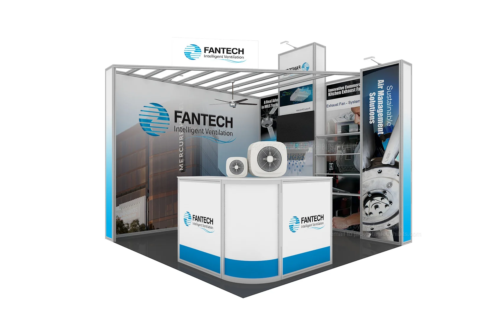 Custom Exhibition Stand 3 x 3 or 3 x 6