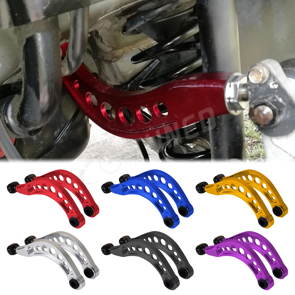 Performance Aluminium Alloy Lower Control Arm Camber Arm Racing Car Drift Rear Adjustable Upper Camber Kit For Honda Civic FD