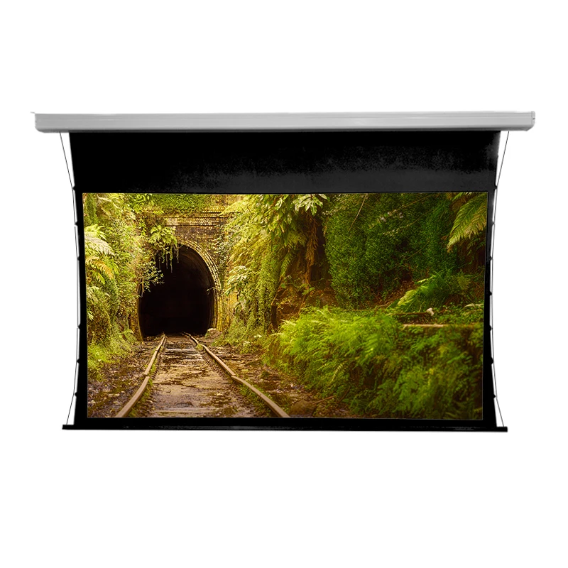 Motorized Projector Screen 120 InchSupport 4K 1080P 3D Wireless Iron Shell for Home Theatre