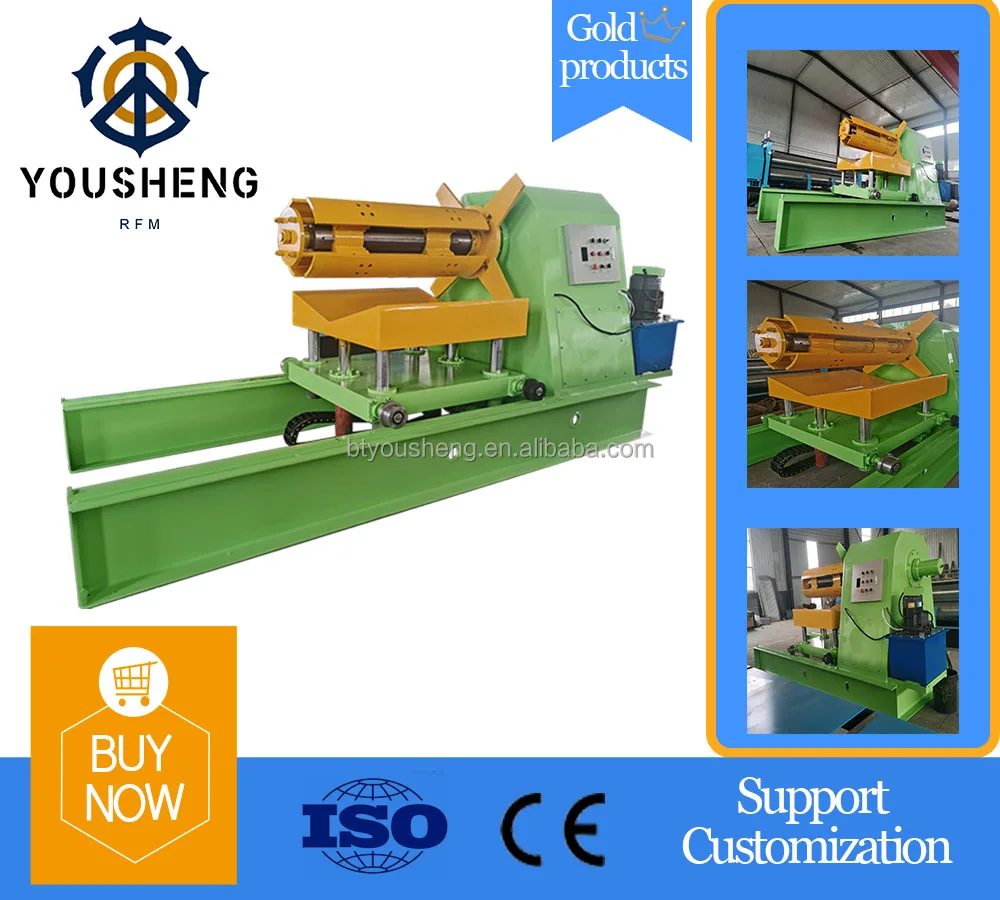Chinese sale wholesale prices 5 Ton Hydraulic Galvanized Steel Coil Decoiler