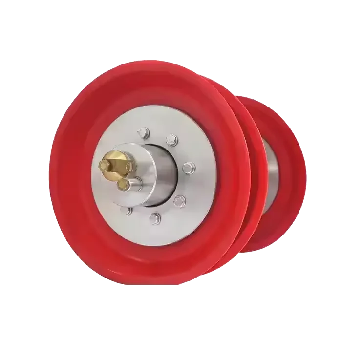 EMT Supplier Polyurethane 3 Cups Scraper Pig With Magnetic Brush Pig Cleaning System