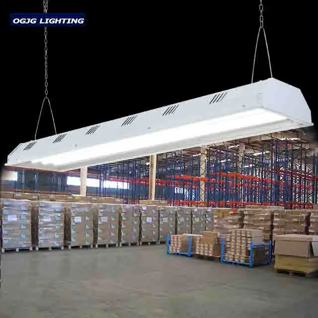 ETL DLC premium factory super bright acrylic diffuser linear led high bay light