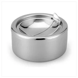 Free Sample Custom Portable Cigarette Ash Bin Stainless Steel Ash Tray cigar ashtray Metal ash tray