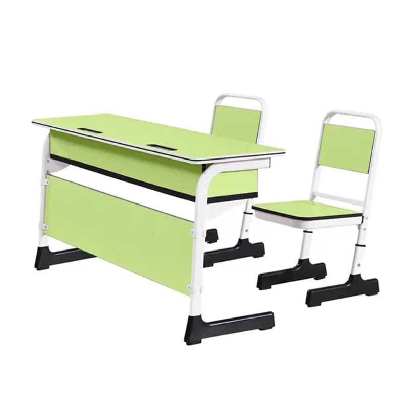 Ekintop Factory Price School Furniture Classroom Student Double Table And Chair School Sets For Student Classroom