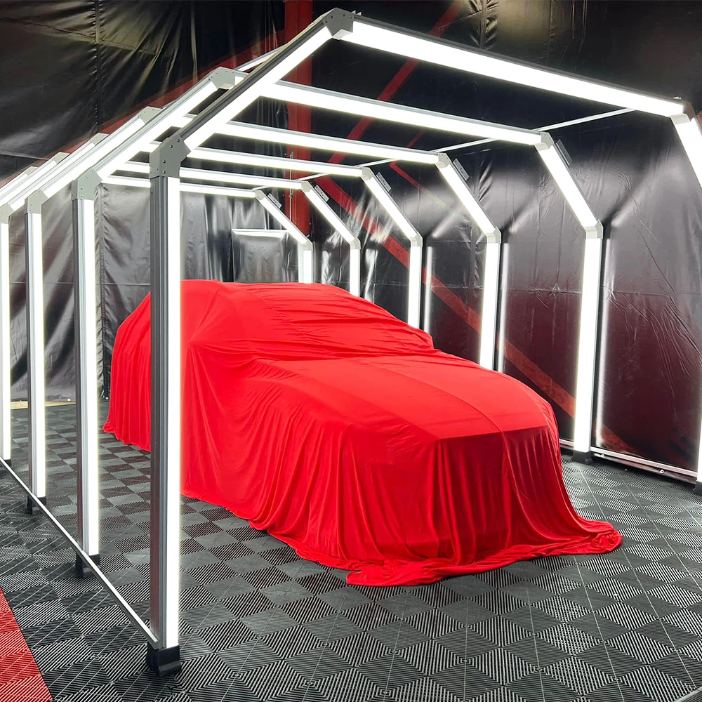 Aluminium Housing Car Workshop Lights Auto Detailing Inspection Garage Lamp Light Tunnel