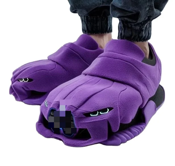 Home plush Car slippers Cartoon cotton slippers for men and women can be used in winter indoor warm car model slippers