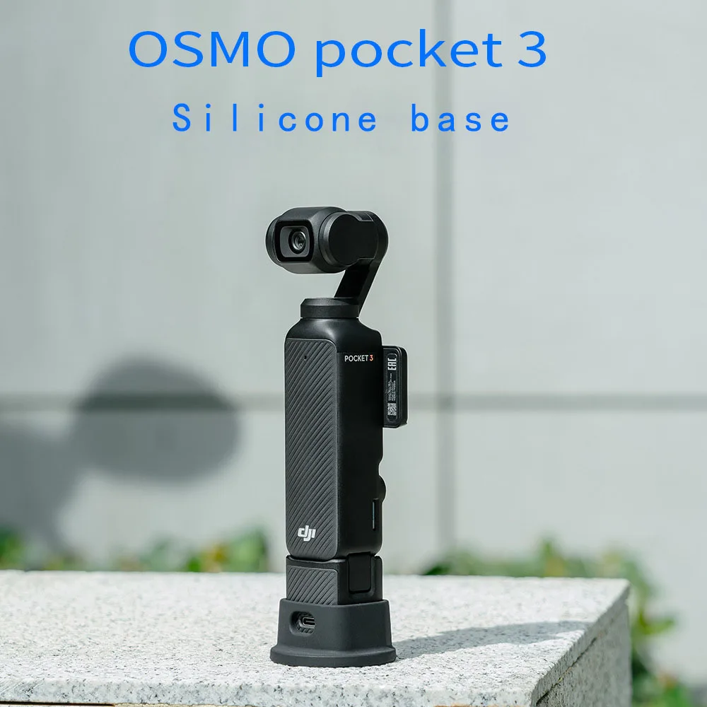 Silicone Desktop Mount for DJI Osmo Pocket 3 Support Stand Anti-slip Base Bracket Accessories for OSMO Pocket 3